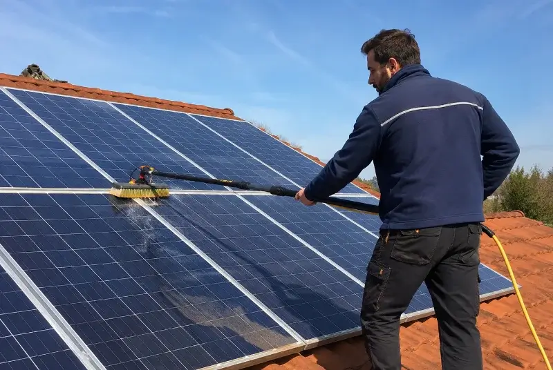 Nettoyage et entretien de panneaux solaires à Villate